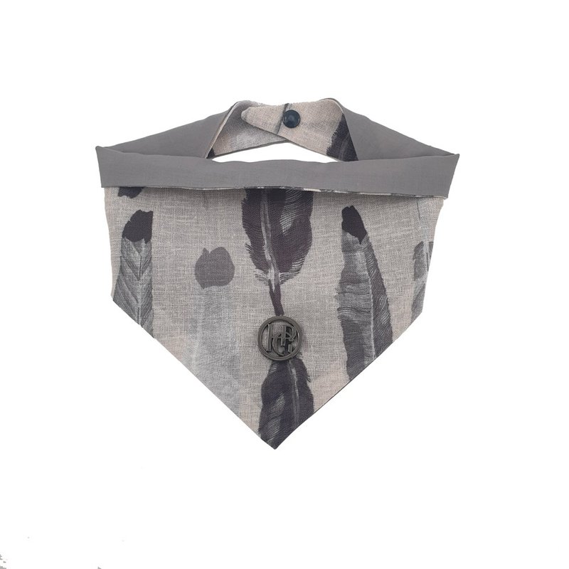 澳洲Happy Go Puppy 寵物領巾-羽毛 - 寵物衣服 - 棉．麻 