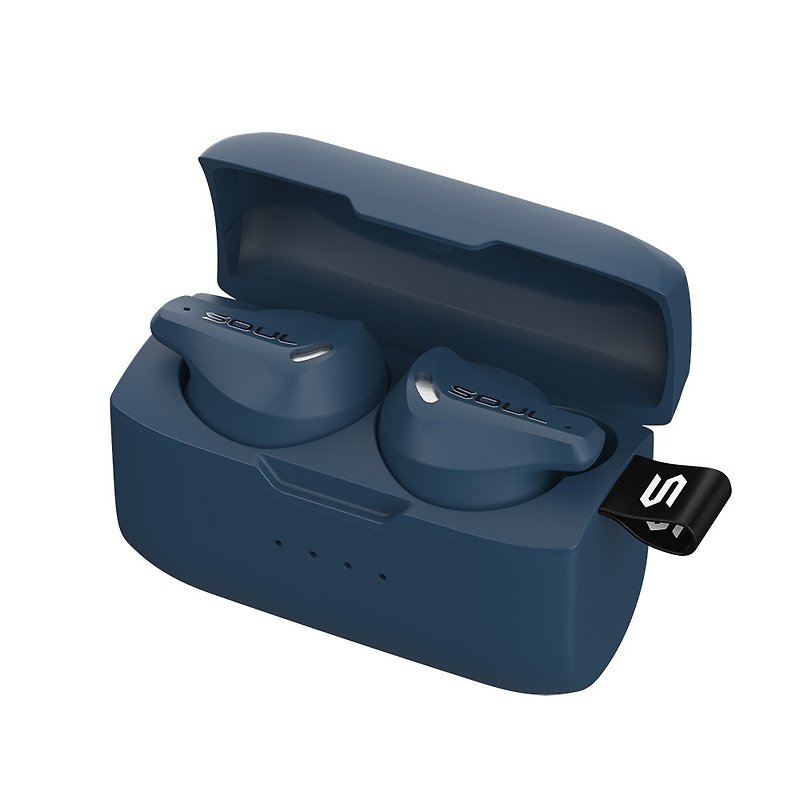 SOUL EMOTION PRO True Wireless Bluetooth Noise Cancelling Headphones - Navy Blue - Headphones & Earbuds - Other Materials Blue