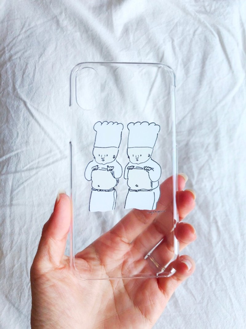iPhoneケース・コックの腹比べ - 手機殼/手機套 - 塑膠 透明