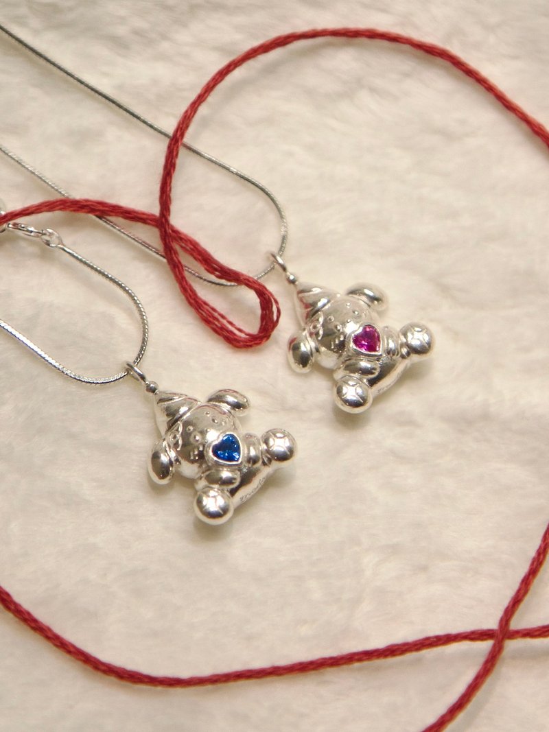 Puppy Love Puppy Love Necklace Pure Love - Necklaces - Silver Pink