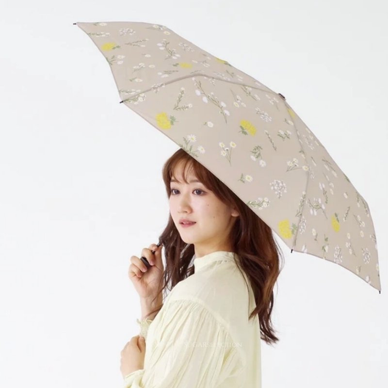 小花晴雨兩用傘-防曬/雨傘/折疊傘/輕量 - 雨傘/雨衣 - 聚酯纖維 