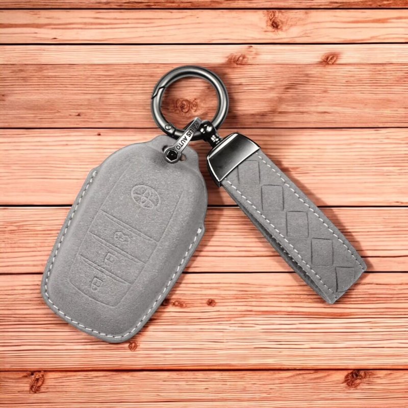 Toyota BZ Camry Crown GR86 Altis 海力士 麂皮 皮套 豐田 鑰匙 - 鑰匙圈/鑰匙包 - 真皮 