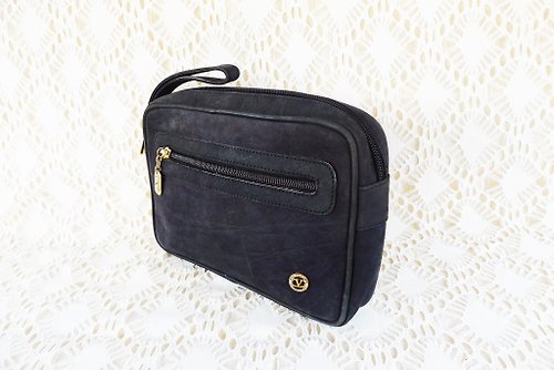 puremorningvintage 80s VALENTINO GARAVANI LES SACS genuine leather handbag // clutch // wristlet