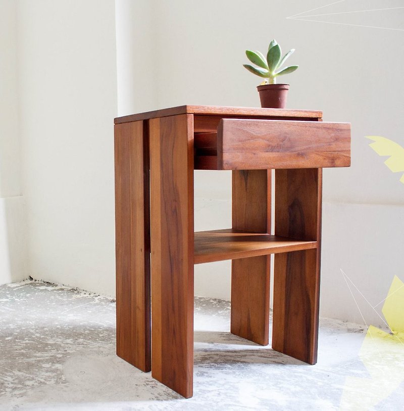 サイドテーブル - デュプリル1Dデュプリー1サイドテーブル - その他の家具 - 木製 