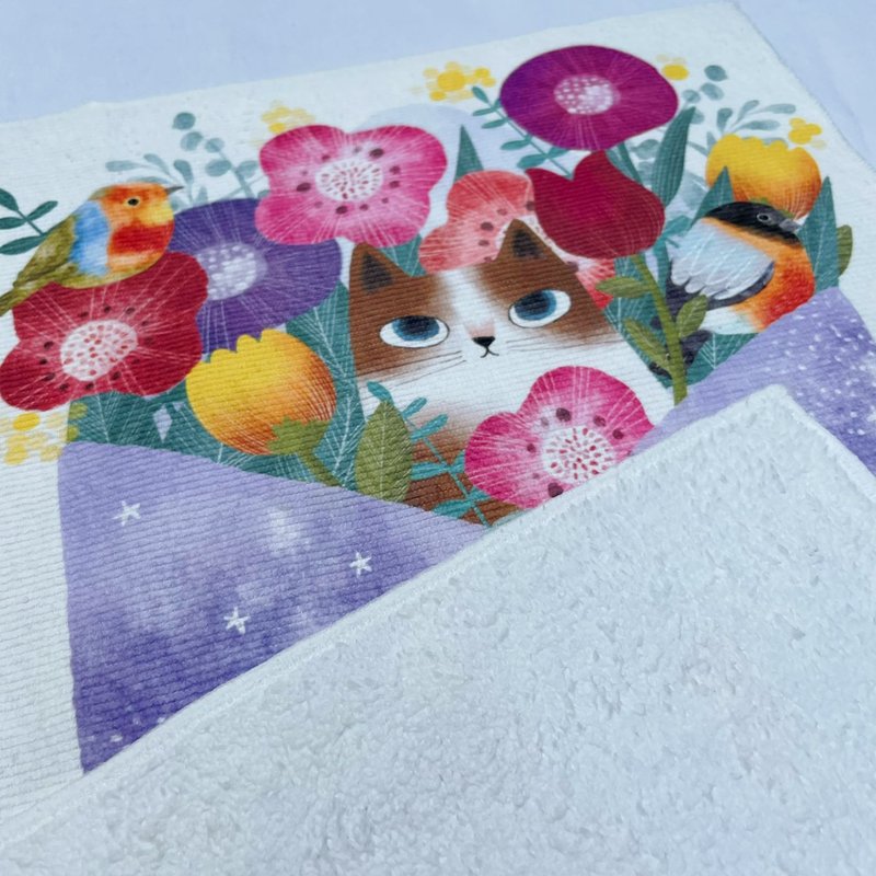 【Flora原創設計】一封思念 | 毛巾 | 30*30 cm - 毛巾/浴巾 - 聚酯纖維 多色