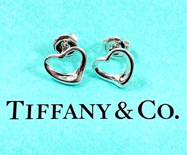 ティファニー TIFFANY&Co. ピアス オープンハート シルバー アクセサリー（耳） エルサ・ペレッティ オープン ハート ドロップ ピアス スターリング