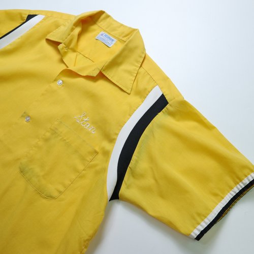 70s Hilton American-made yellow bowling shirt Bowling Shirt