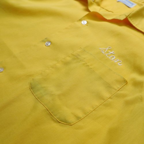 70s Hilton American-made yellow bowling shirt Bowling Shirt