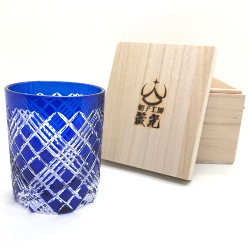 底合わせ四つ矢来ロックグラス - 茶壺/茶杯/茶具 - 玻璃 