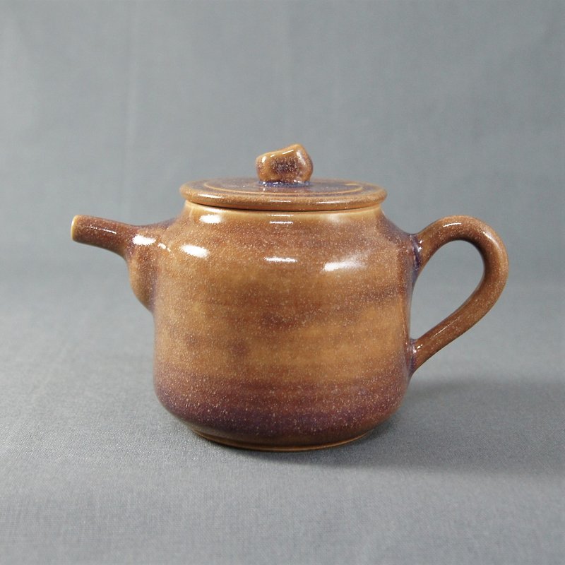 星空紫茶壺-容量約350ml - 茶具/茶杯 - 陶 紫色