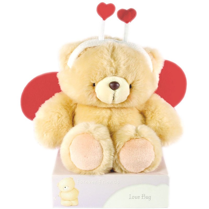 8 inches/loving insect fluffy bear [Hallmark-ForeverFriends fluff-heart-warming series] - ตุ๊กตา - วัสดุอื่นๆ สีนำ้ตาล