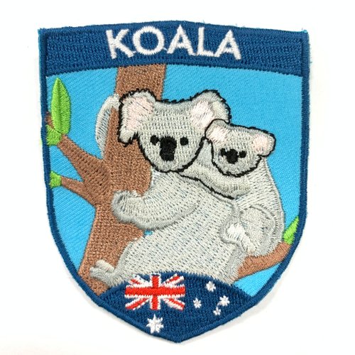 A-ONE 澳洲 無尾熊 KOALA PATCH電繡士氣章 貼章 補丁貼 燙布貼 徽章