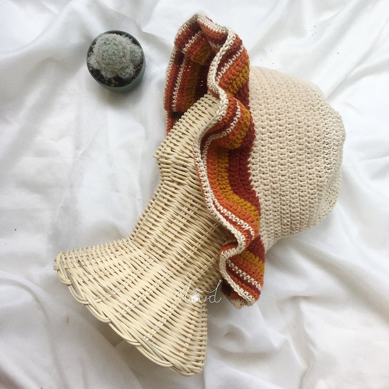 かぎ針編みの帽子 - ヘアアクセサリー - 刺しゅう糸 多色