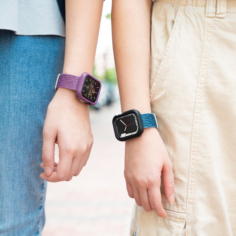 Apple Watch 38/40/41mm 海洋再生塑料製成環保舒適防水錶帶 - 錶帶 - 防水材質 綠色