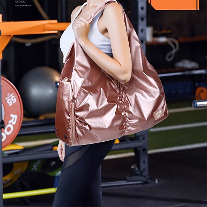 【免運】單肩瑜伽包訓練運動包女健身手提干濕分離Y.U.M.C - 手提包/手提袋 - 其他材質 粉紅色
