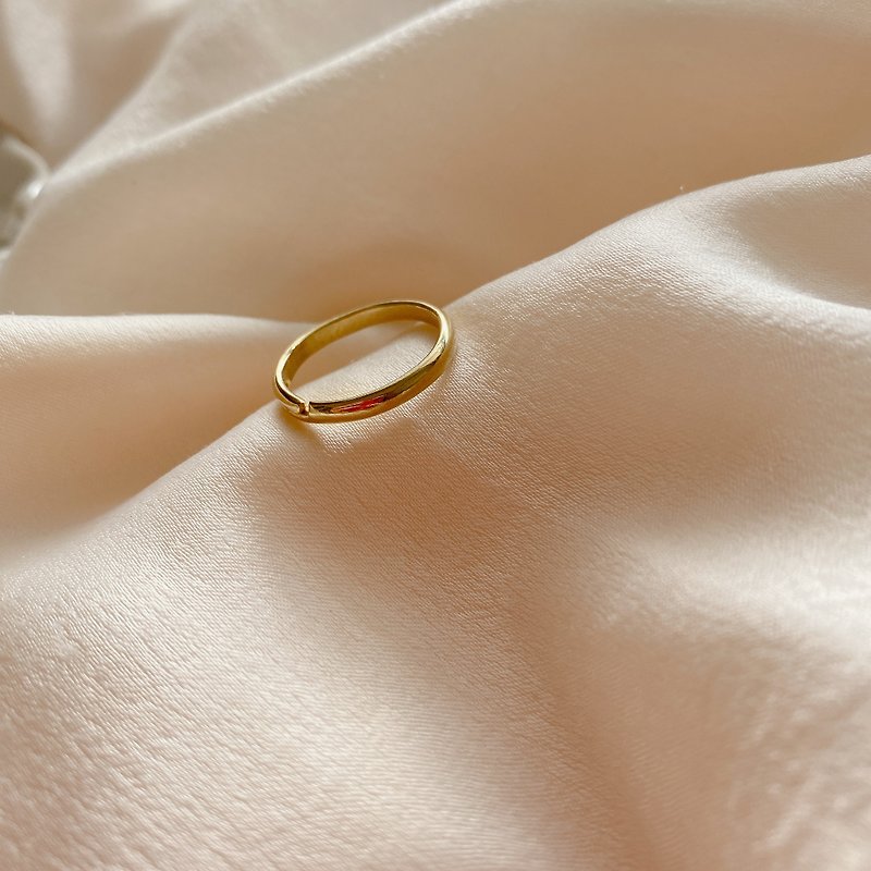 我行我素-可調式黃銅戒指 - 戒指 - 銅/黃銅 金色