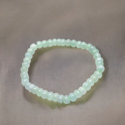 瓔珞珠寶盒 E.L.Jewelry Box 【好運連連】冰綠飄花翡翠手珠 | 天然緬甸玉翡翠A貨 | 送禮