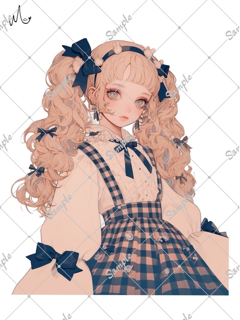オリジナル人物ステッカー - 貼紙 - 紙 