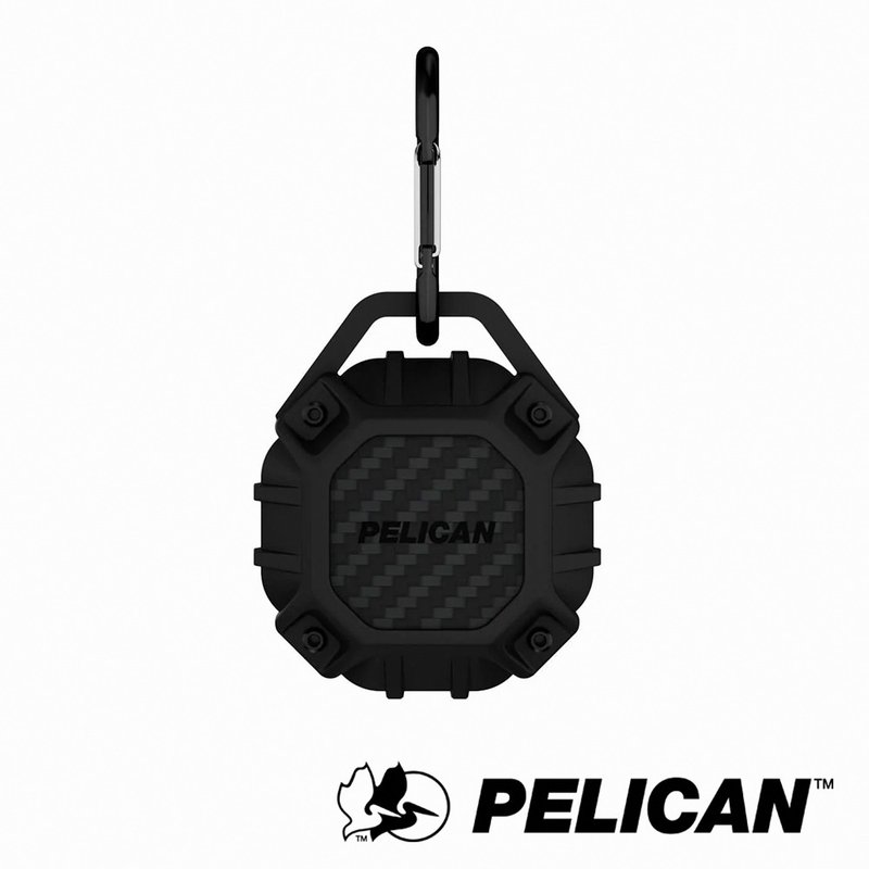 Pelican  Marine 陸戰隊 AirTag防水保護殼附贈吊環 黑 - 手機配件 - 塑膠 黑色