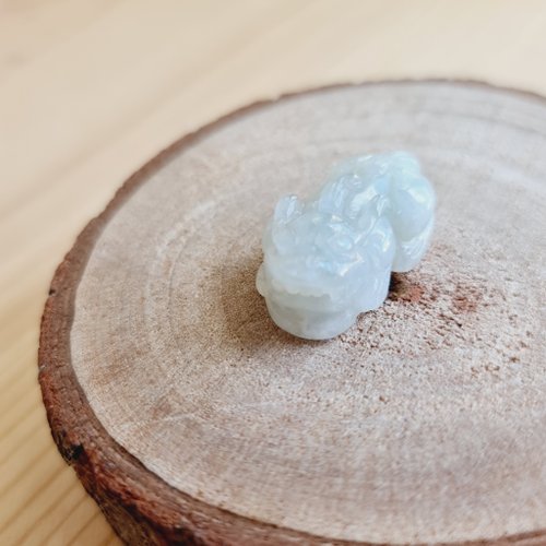 緣圓翡翠 果綠老種滿底貔貅 | 天然緬甸玉A貨翡翠