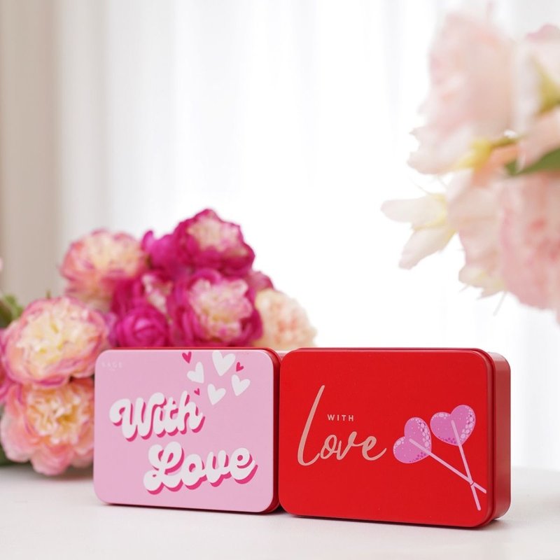 【結婚式の引き出物・プチギフト】Sage Tea　紅茶クッキー/ハーブティーバッグ 長方形缶 2 - ティーバッグ・茶葉 - その他の素材 