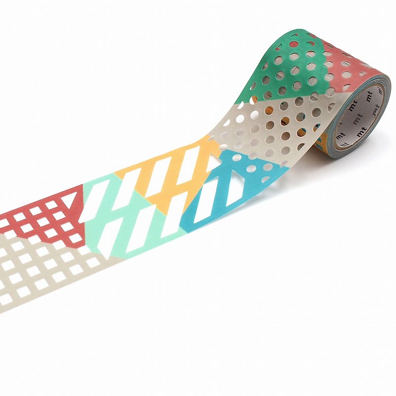 mt fab Die-cut Masking Tape / Color & Pattern Block (MTKT1P16) / 2020AW - มาสกิ้งเทป - กระดาษ หลากหลายสี