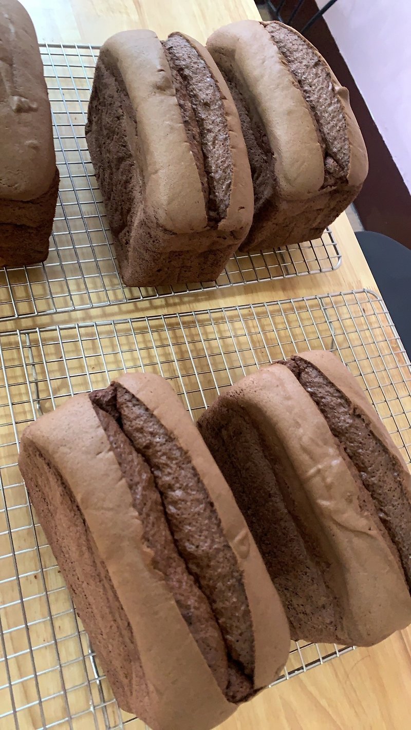 チョコレートケーキトースト - パン・トースト - その他の素材 