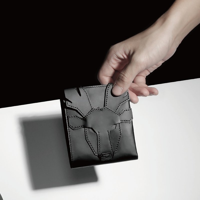 Kuroshika Wallet - กระเป๋าสตางค์ - หนังแท้ สีดำ