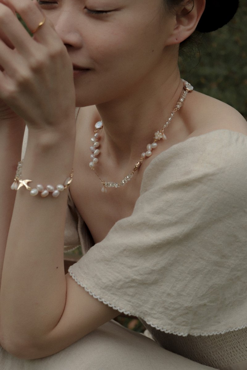 vingtsix童話公主項鍊 珍珠項鍊 可愛項鍊 日系 樹脂 美國14K注金