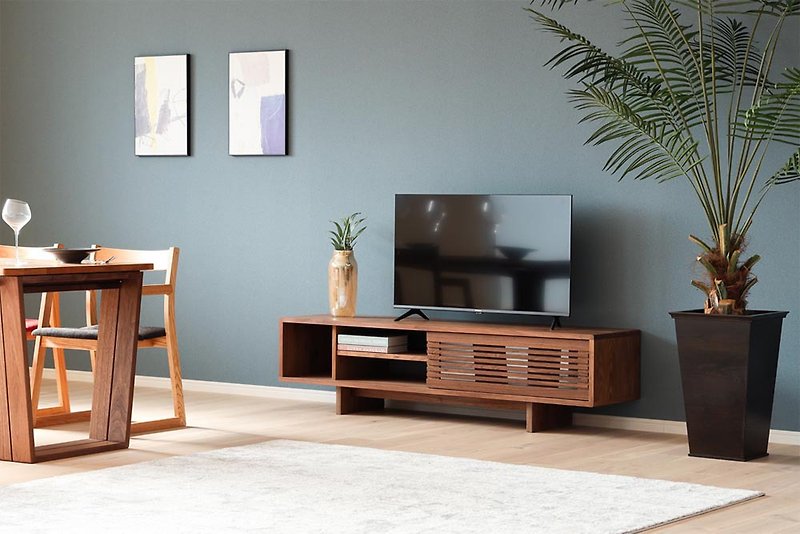 Fuchu furniture Wakaba furniture Float TV board - TV Stands & Cabinets - Wood Brown