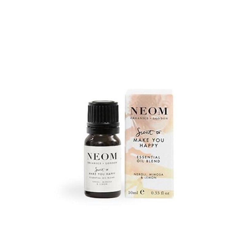 【Calm and Sleep】NEOM Happiness and Pleasure Essential Oil－10ml - Fragrances - Glass White