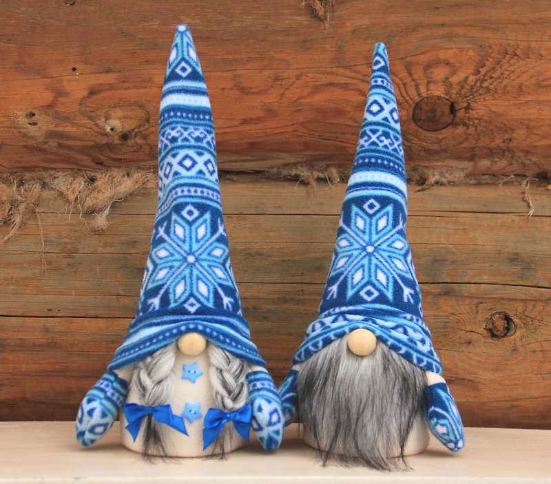 Scandinavian blue grey gnomes