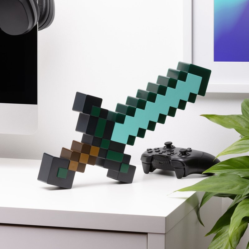 【Minecraft】鑽石劍3D造型燈 - 燈具/燈飾 - 塑膠 綠色