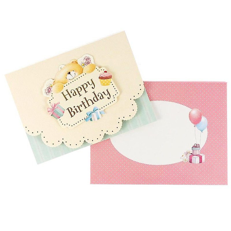Send you a big cake [Hallmark-ForeverFriends-3-dimensional card birthday wishes] - การ์ด/โปสการ์ด - กระดาษ หลากหลายสี
