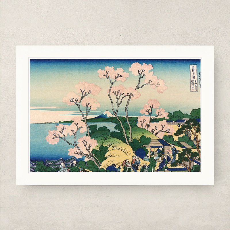 【 藝術畫卡 】葛飾北齋・東海道品川御殿山不二 | B4畫卡 - 海報/掛畫/掛布 - 紙 卡其色