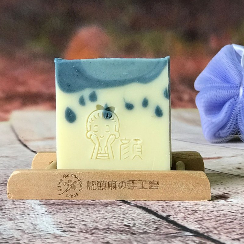 雨滴可可/甜橙沁心 - 肥皂/手工皂 - 植物．花 藍色