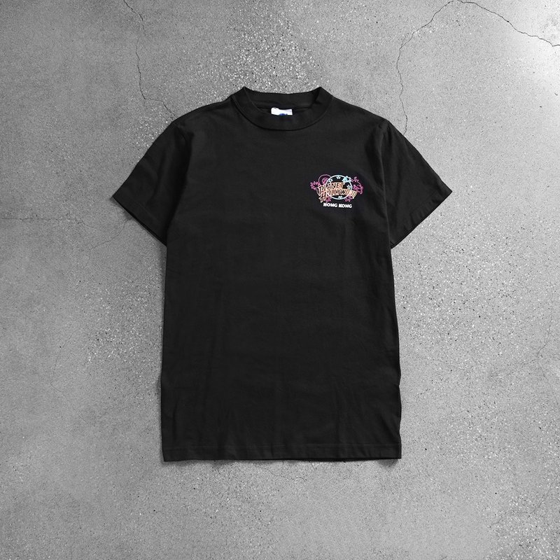 Vintage Planet Hollywood Tee / Vintage Tee、美式休閒、古著 - 男 T 恤 - 棉．麻 黑色