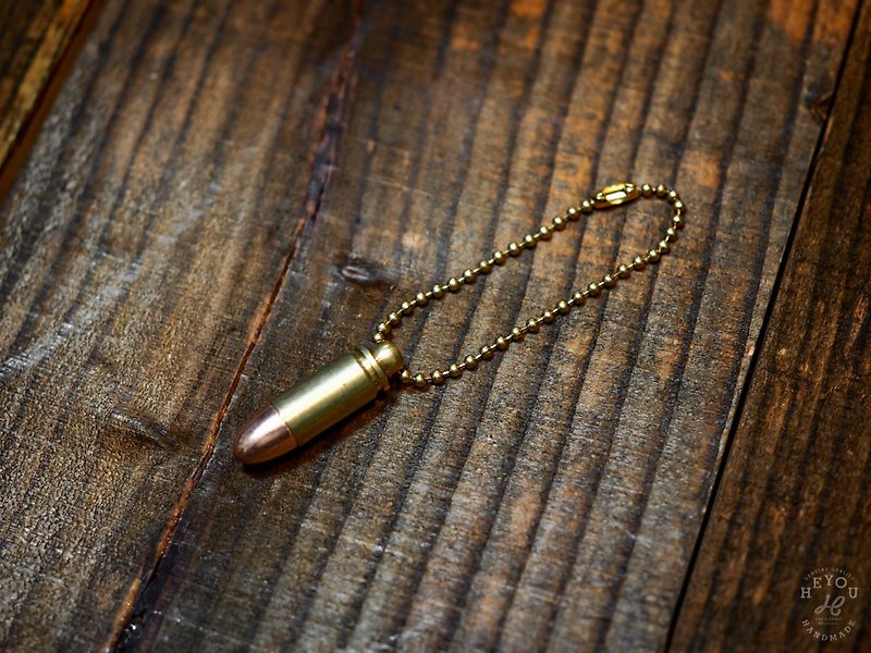 9mm Solid Brass Bullet- Bronze bullet Charm - พวงกุญแจ - ทองแดงทองเหลือง หลากหลายสี