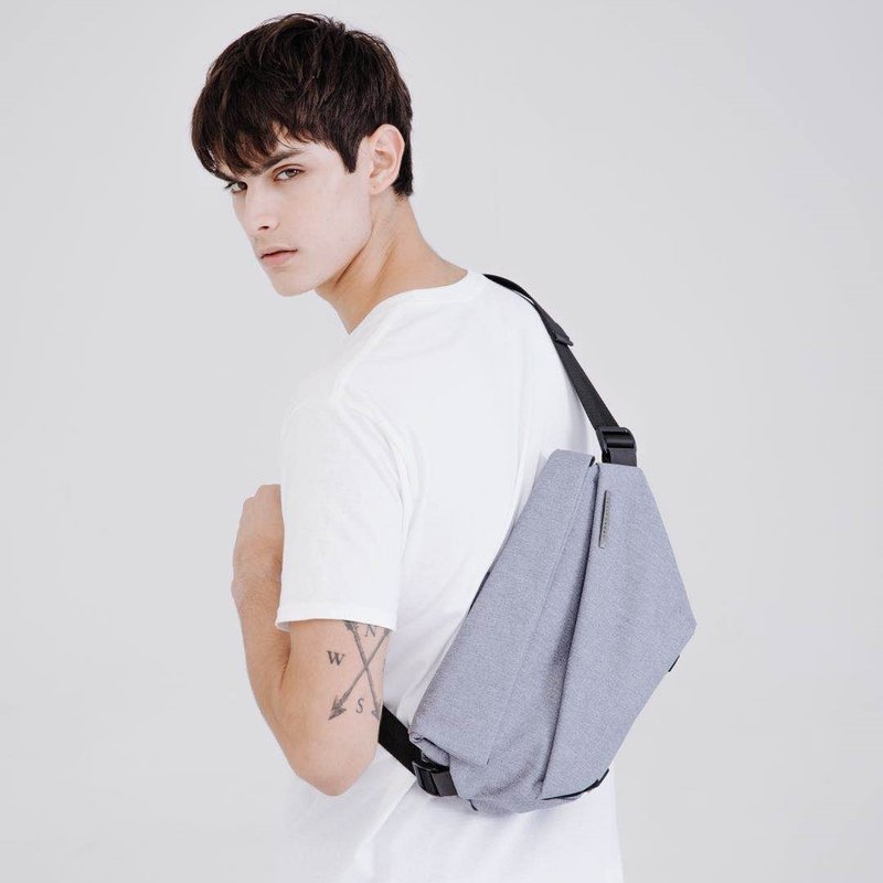 Urbanature - Radiant R1 Speedy Action Shoulder Bag - Misty Blue - Messenger Bags & Sling Bags - Polyester Blue