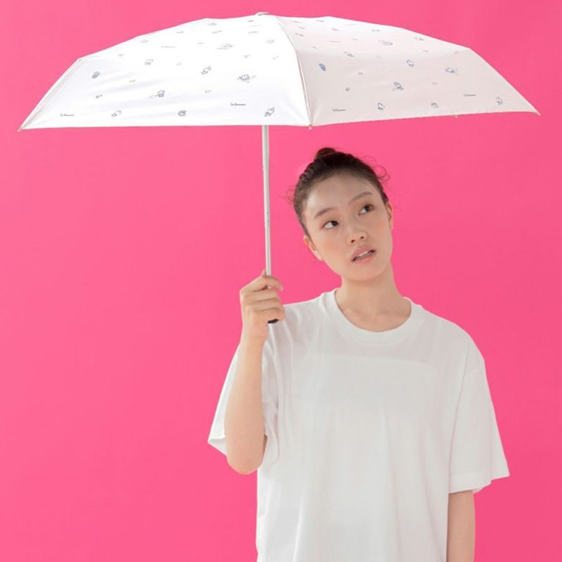 WPC Im Doraemon防紫外光‧UPF50+‧日本‧DR17 縮骨雨傘 - 雨傘/雨衣 - 防水材質 白色