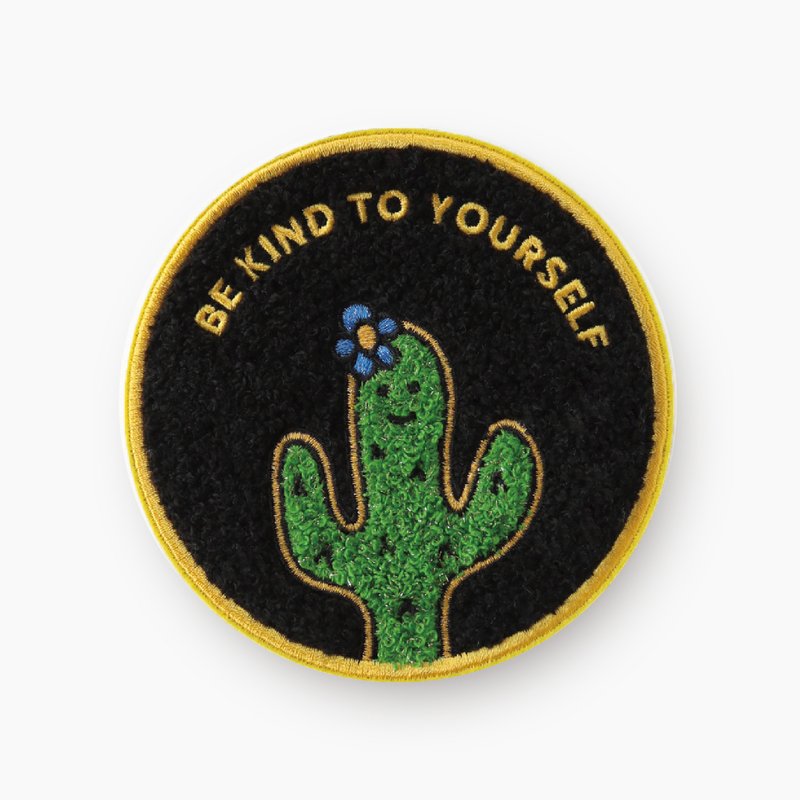 BE KIND TO YOURSELF 小仙刺繡杯墊/吸水止滑杯墊 - 杯墊 - 繡線 多色