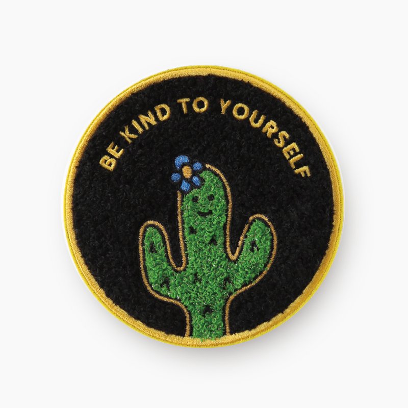 BE KIND TO YOURSELF 小仙刺繍コースター - コースター - 刺しゅう糸 多色