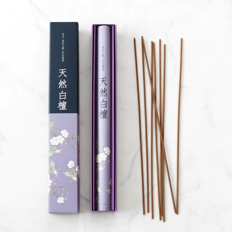 Japan【Yuyouan】Natural Sandalwood Purifying Healing Long Incense Stick - Fragrances - Concentrate & Extracts 