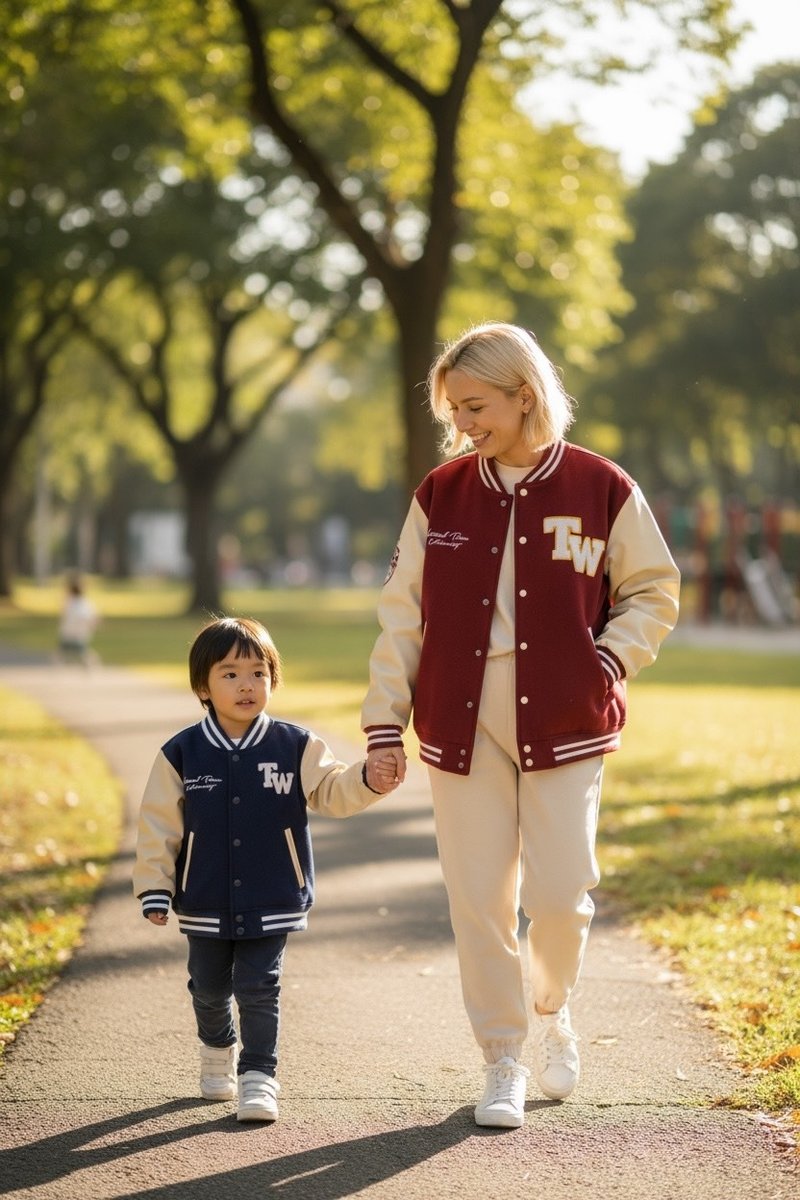2025 A/W NTU Varsity Baseball Jacket 臺大棒球外套 - 棗紅 - 男夾克/外套 - 棉．麻 