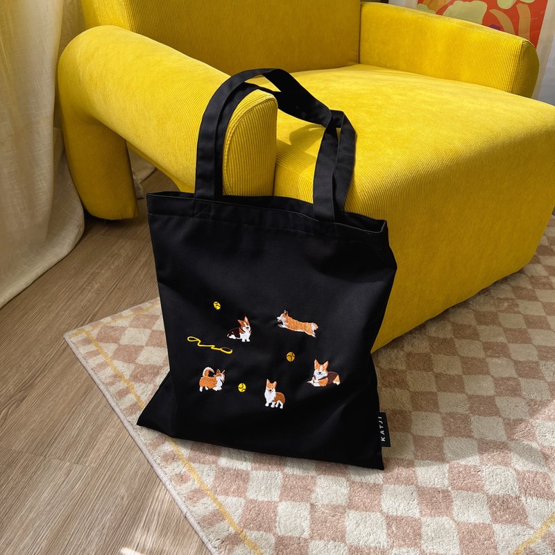 Tote Bag : Corgi - Other - Thread Red