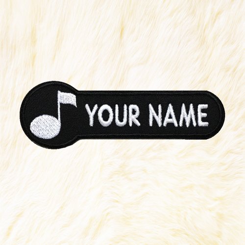 24PlanetsStudio Musical Note Personalized Iron on Patch Your Name Your Text Buy 3 Get 1 Free