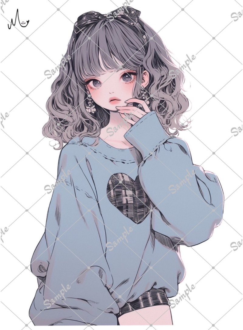 オリジナル人物ステッカー - 貼紙 - 紙 