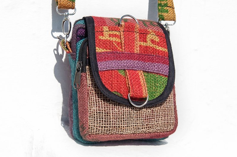 Natural cotton Linen admission package / national wind purse / camera bag / cell phone bag / card holder / messenger bag - hit the color - กระเป๋าแมสเซนเจอร์ - ผ้าฝ้าย/ผ้าลินิน หลากหลายสี