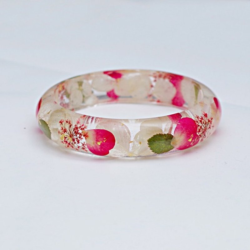 FlowerSays / About Wedding - Rose Real Flower Bracelet / WhiteCollection / Eternal Flowers / Bracelet - สร้อยข้อมือ - พืช/ดอกไม้ ขาว