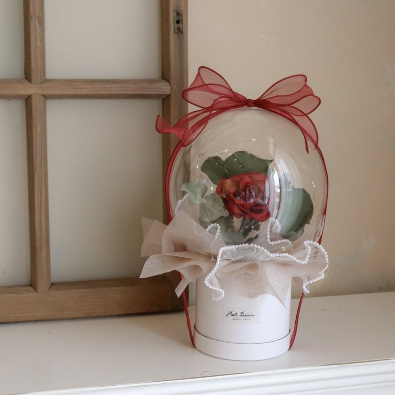 [Meet Eternal] Valentine's Day Pop Ball Immortal Rose Hug Bucket, 3 Types - Dried Flowers & Bouquets - Plants & Flowers 